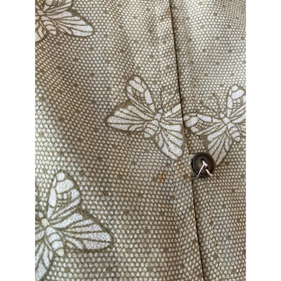 Matilda Jane Women Medium Blouse Monarch Butterfly Semi Sheer - Picture 10 of 10